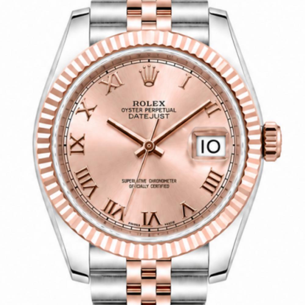 Rolex Datejust 36MM Sundust Roman Dial 116231 Two-Tone Watch